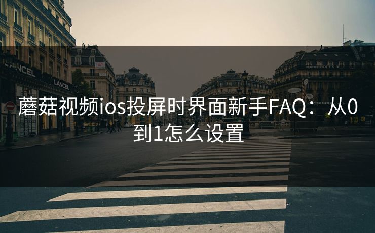蘑菇视频ios投屏时界面新手FAQ:从0到1怎么设置 蘑菇视频ios投屏时界面新手FAQ:从0到1怎么设置